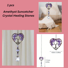 Amethyst suncatcher crystal - amethyst,