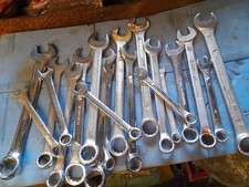 GARAGE CLEARANCE. 20 COMBINATION METRIC SPANNERS 8MM - 17MM CLASSIC CAR TOOLKIT