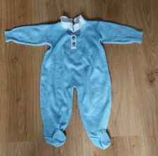 Vintage Michael De Leon Boys Knitted Baby Romper Ages 0 - 3 Months