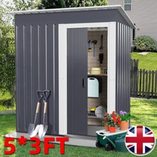 5x3ft Garden Shed Galvanised