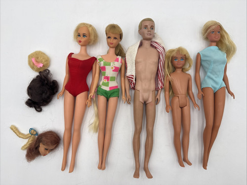 Vintage 1960s lot 5 mattel - 5,