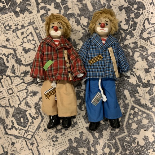Vintage porcelain hobo clown - 2,