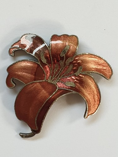 Vintage cloisonne enamel red - vintage,