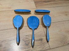 Vintage ART DECO Blue Enamel