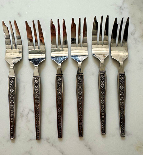 7pc stainless steel floral - 7pc,