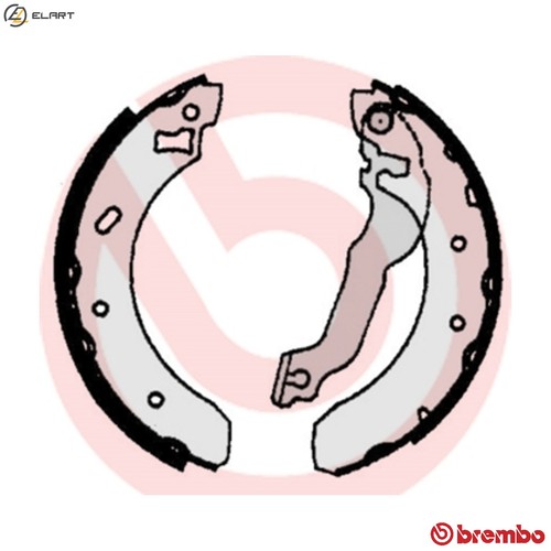 Brake shoe set 521 - s,