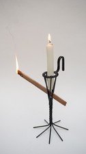 Medieval rushlight candle holder from London