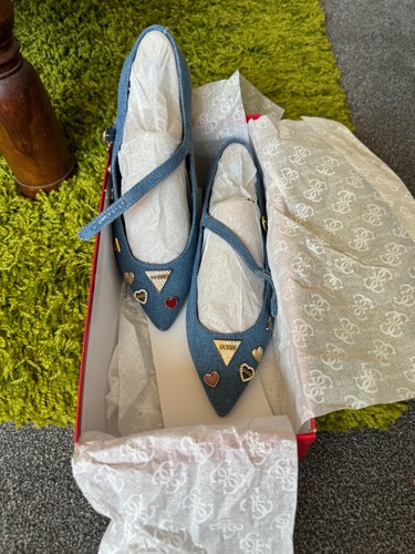 Guess denim charm shoes mary - guess,