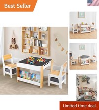 Kids Table and Chair Set,4 in