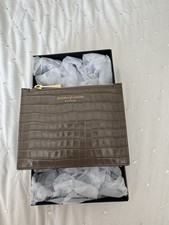 Aspinal of London Taupe Croc