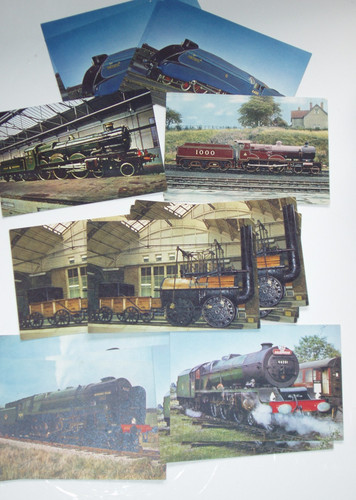 Railway engine post cards j - railway,