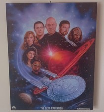 Rare Star Trek The Next Generation Large Canvas Wall Art Decor by Keith Birdsong