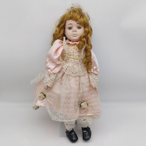 Vintage porcelain doll - vintage, on