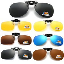Clip On Sunglasses Over Prescription Glasses Polarized Flip-Up Sun Glasses UV400