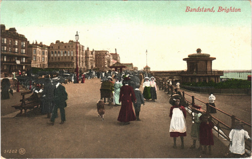 Bandstand brighton postcard - brighton,
