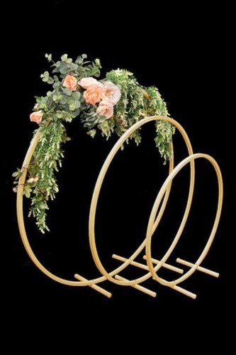 Set gold hoop table - of,