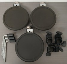 3 x Roland PD-8, 8" Inch Dual-Zone Pad Electric Drums With Clamps And L Rods