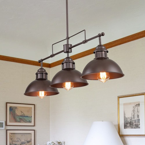 Farmhouse retro lights dome - retro, 3-lights