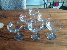 6 x VINTAGE Babycham Glasses