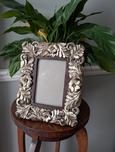Ornate baroque photo frame - photo,
