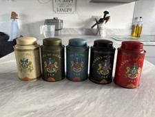 Jackson Of Piccadilly x5 Vintage Small 4” Tea Tins Advertising Tins