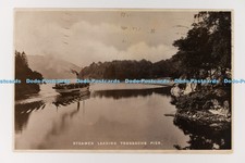 C031090 Steamer Leaving Trossachs Pier Tuck Real Photograph