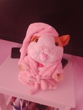 Chatimals Talking Hamster In  Pink Dressing Gown And Hat Excellent Condition 