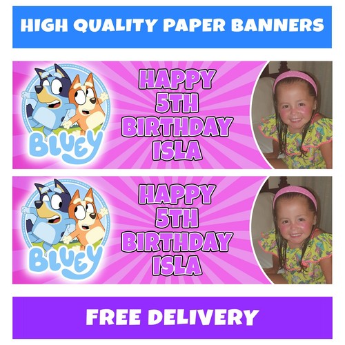 Bluey personalised birthday - bluey,