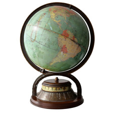 Vintage Replogle World Time Globe Clock AM/PM Rare