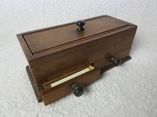 Vintage wooden box cigarette - wooden,