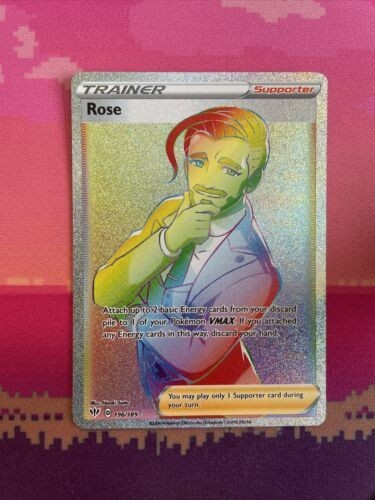 Pokemon card rose 196 - pokemon, 196/189