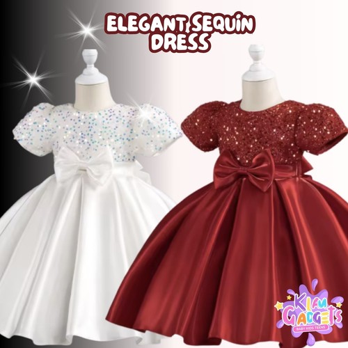 Girls party dress - dress, flower