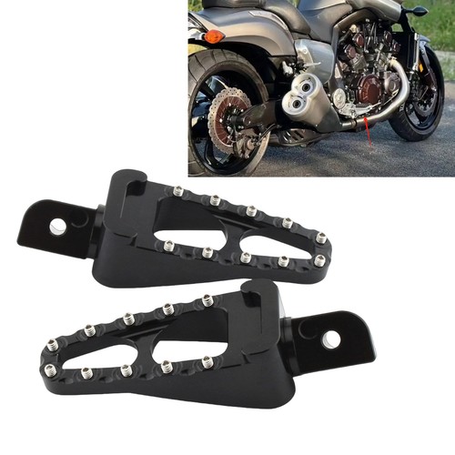 Black front footrest footpegs - front,