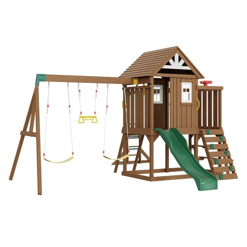 Wooden swing set in 1 - swing,