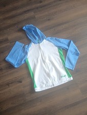 Mens Hugo Boss Tracksuit Top . White.Green.blue . M . Great Condition