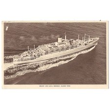 RMS ORONSAY Orien Line, Old Postcard Postally Used 1953