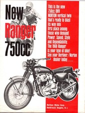 Norton Ranger 750cc Motorcycle