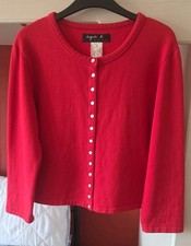 Agnes b Red Cotton Fleece Snap