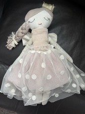 Mamas and Papas princess fabric soft rag doll toy gift collectible 