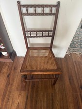 Vintage Wooden Chair with Cane