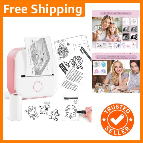 Portable pink sticker maker - portable,