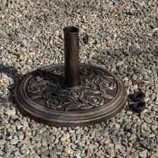 Factory Seconds 9kg Heavy Duty Bronze Cast Iron Effect Garden Parasol Base