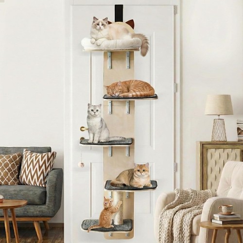 Levels door hanging cat - door,