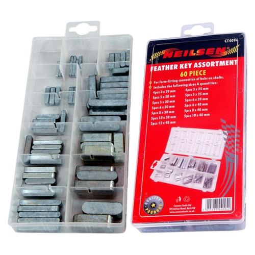 60pc feather key assortment - 60pc,