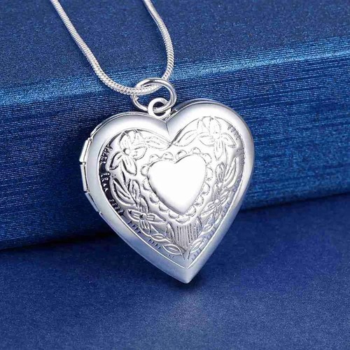 Sterling silver heart - silver,
