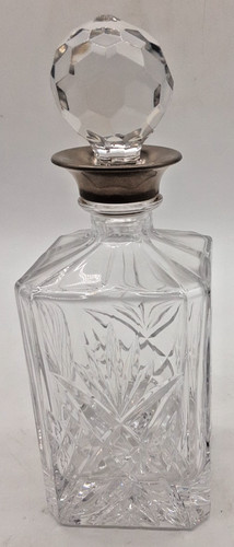 Large silver plate - silver, topped