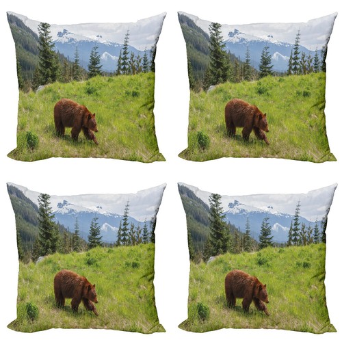 Bear throw pillow - bear, pack