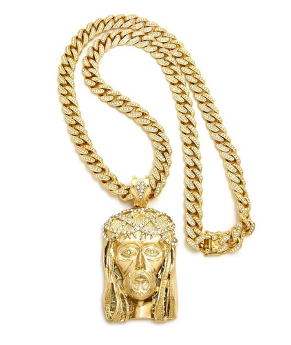 Jesus piece pendant 18k - jesus, gold