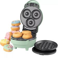 Mini Doughnut Maker Dessert Machine 550W Sorbet Pastel Green Giles & Posner