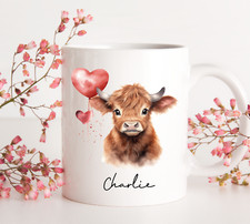 PERSONALISED CUTE HIGHLAND COW